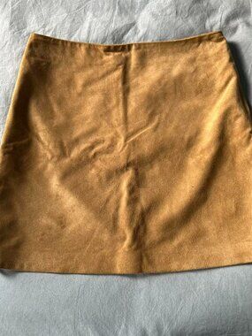 Vintage Banana Republic Tan Suede Mini